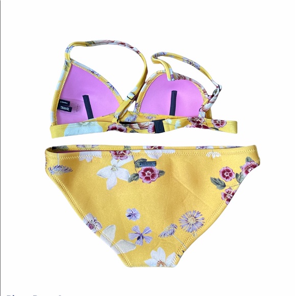 Triangl Neoprene Yellow Floral Bikini - Picture 4 of 7